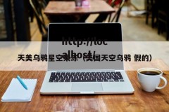天美乌鸦星空果冻（美国天空乌鸦 假的）